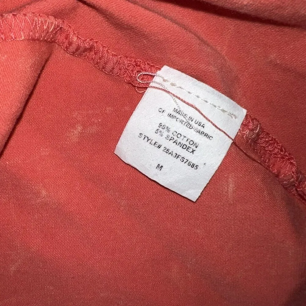 LA Hearts Skirt Womens Medium Elastic Waist Flare Mini Orange Bleach Tie Dye - Image 4