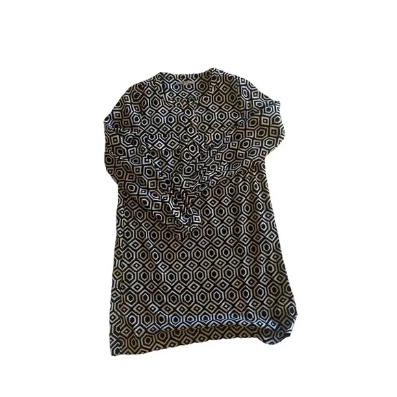 Gap Black And White Geometric Shift Dress XS - Image 2