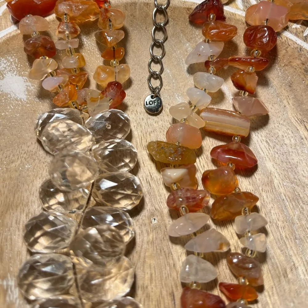 Ann Taylor Carnelian Chunky Necklace - Image 6