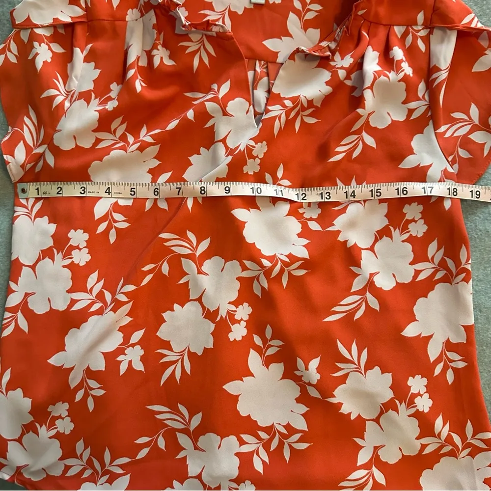 41 Hawthorn Tiffiny Tulip Sleeve Blouse red size S - Image 6