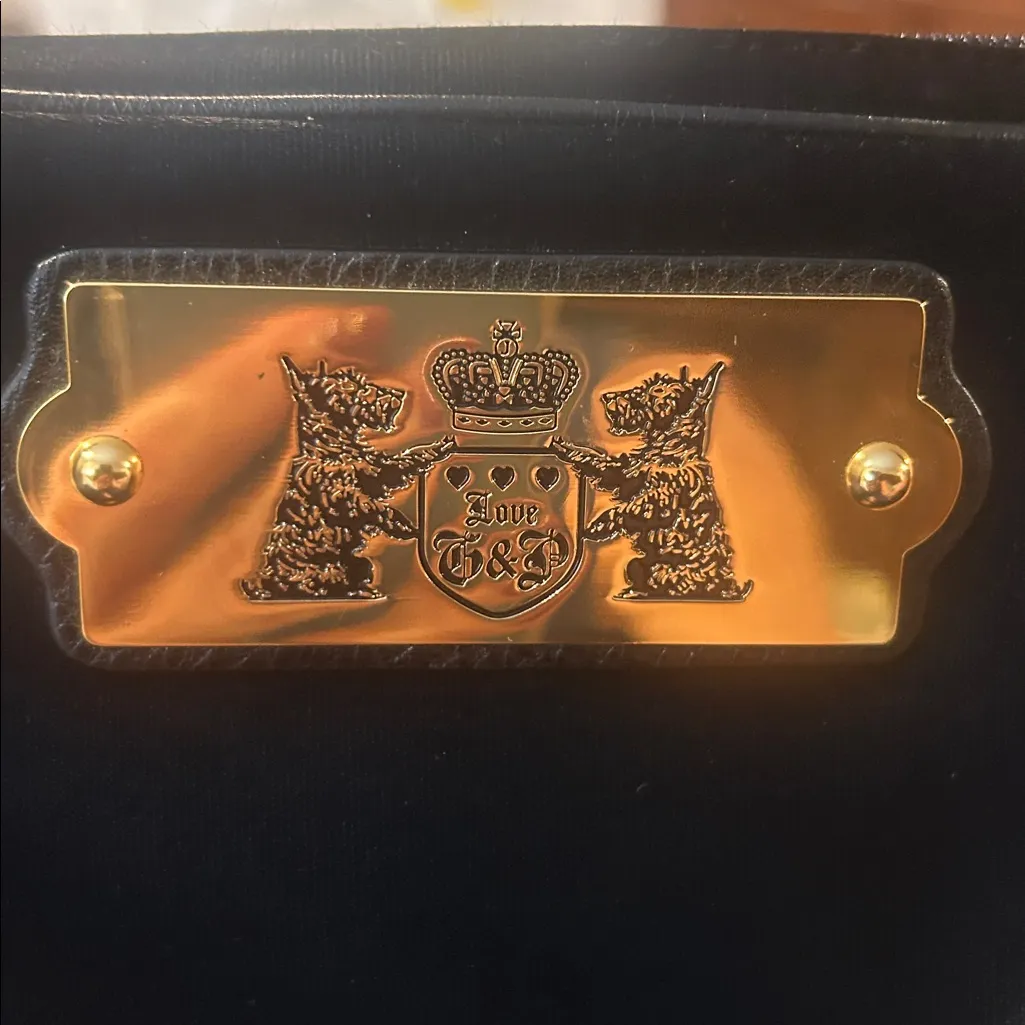 NEW NWT Vintage Juicy Couture Black Satin Makeup Bag - Image 4