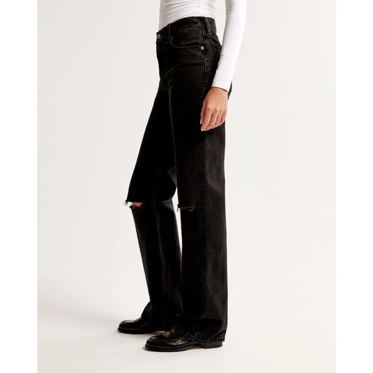 ✨Abercrombie & Fitch High Rise 90s Relaxed Black Sz 27/4L Jeans✨ - Image 3