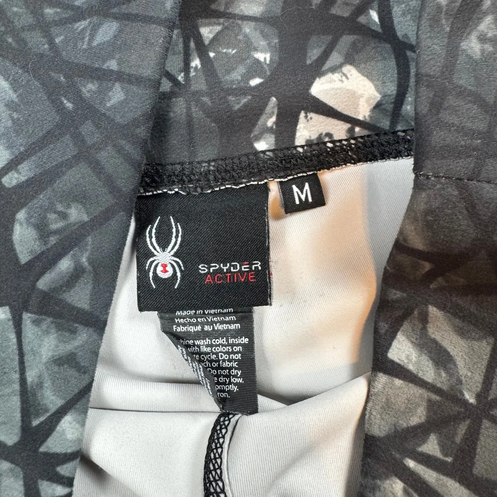 SPYDER Active Printed High Rise Compression Workout Tights Women's Medium - Image 5