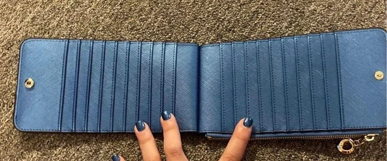 Card Wallet Or Cash Blue - Image 2