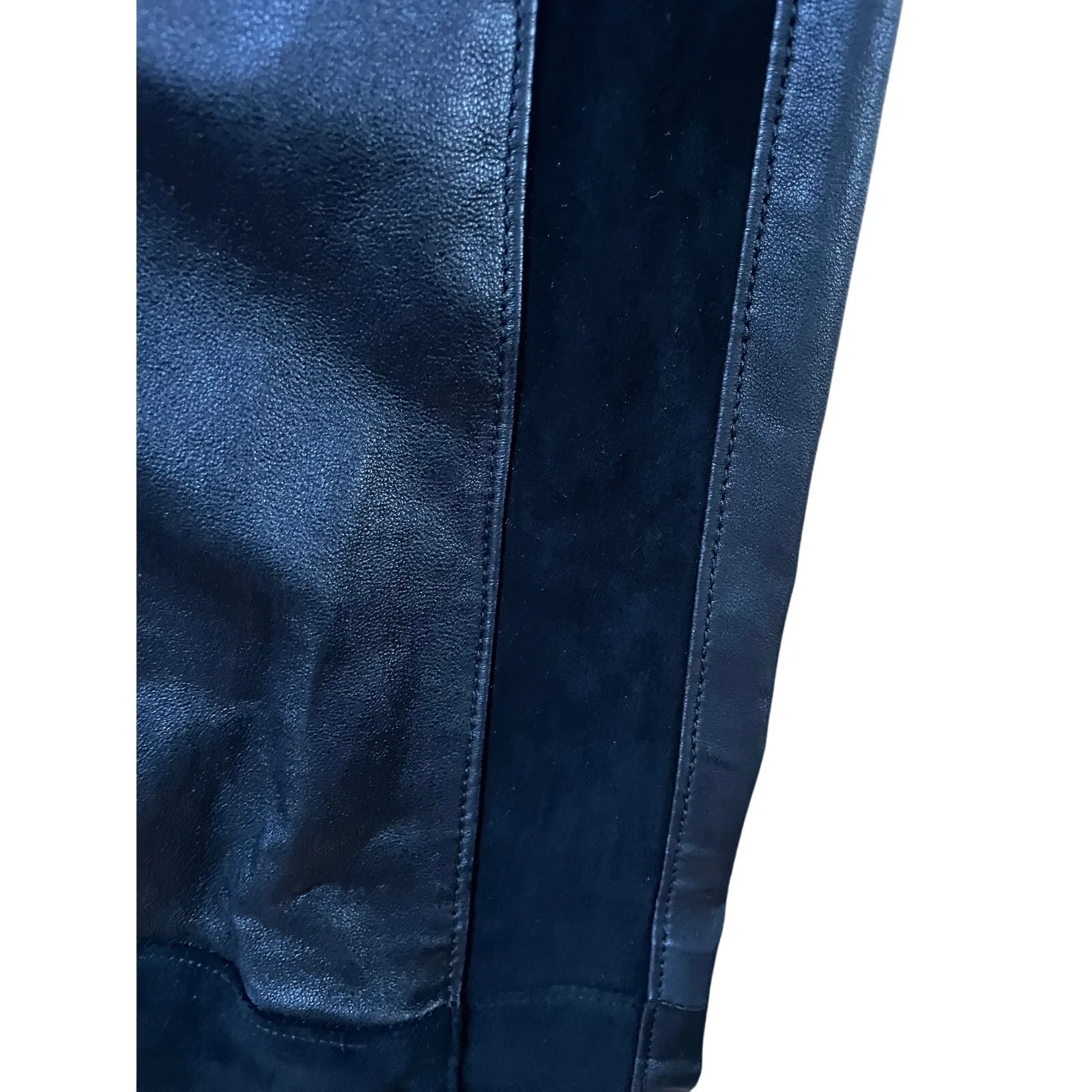 Graham & Spencer Suede Leather Riding Pants Women’s Size 4 Black Equestrian Chic - Image 4