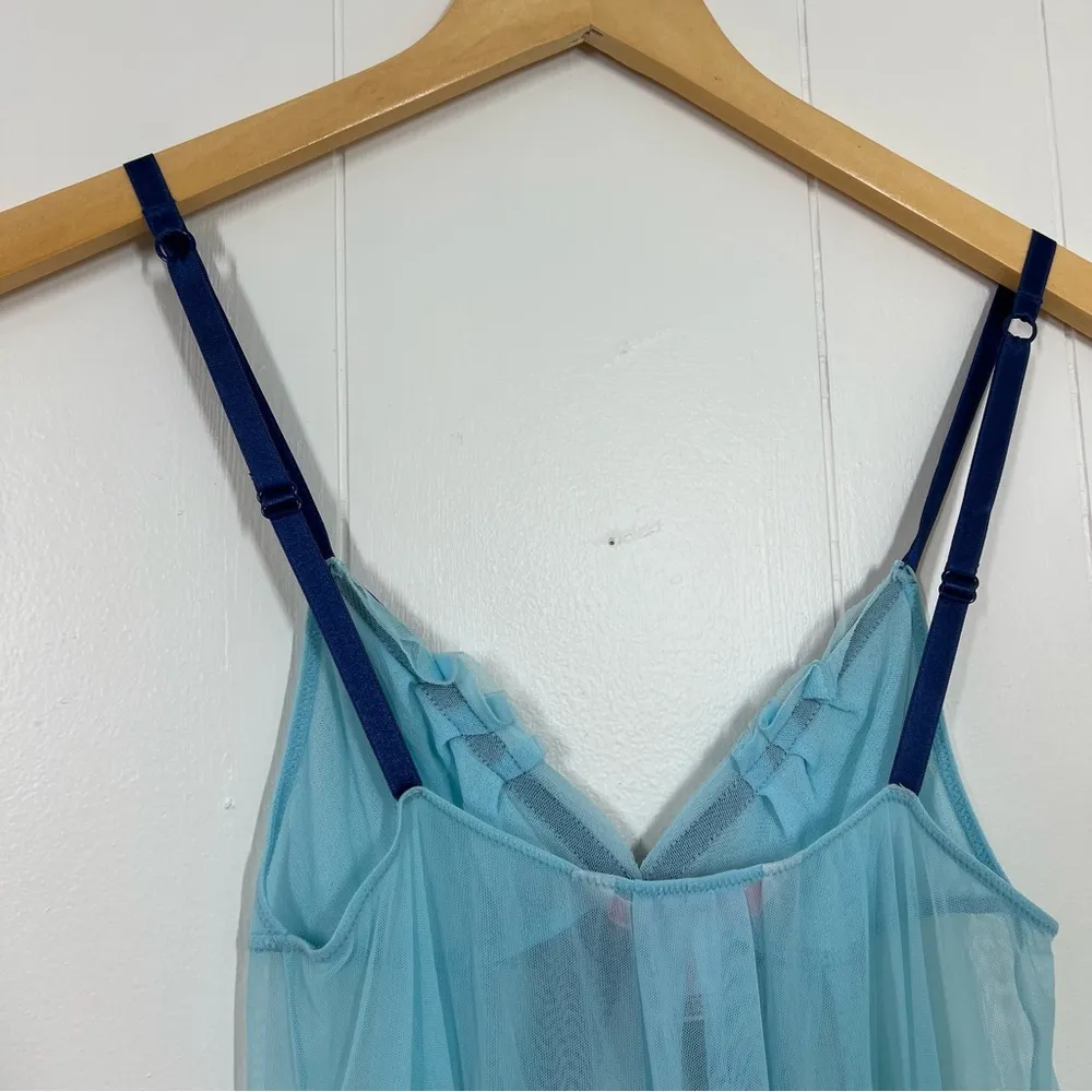 Victoria’s Secret Angels Blue Mesh Chamise Dress - Image 7