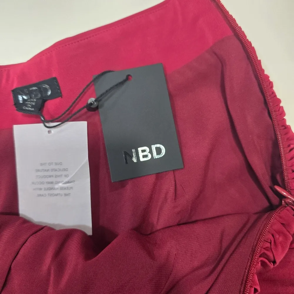 NBD Twilight Shorts in Oxblood - Image 8