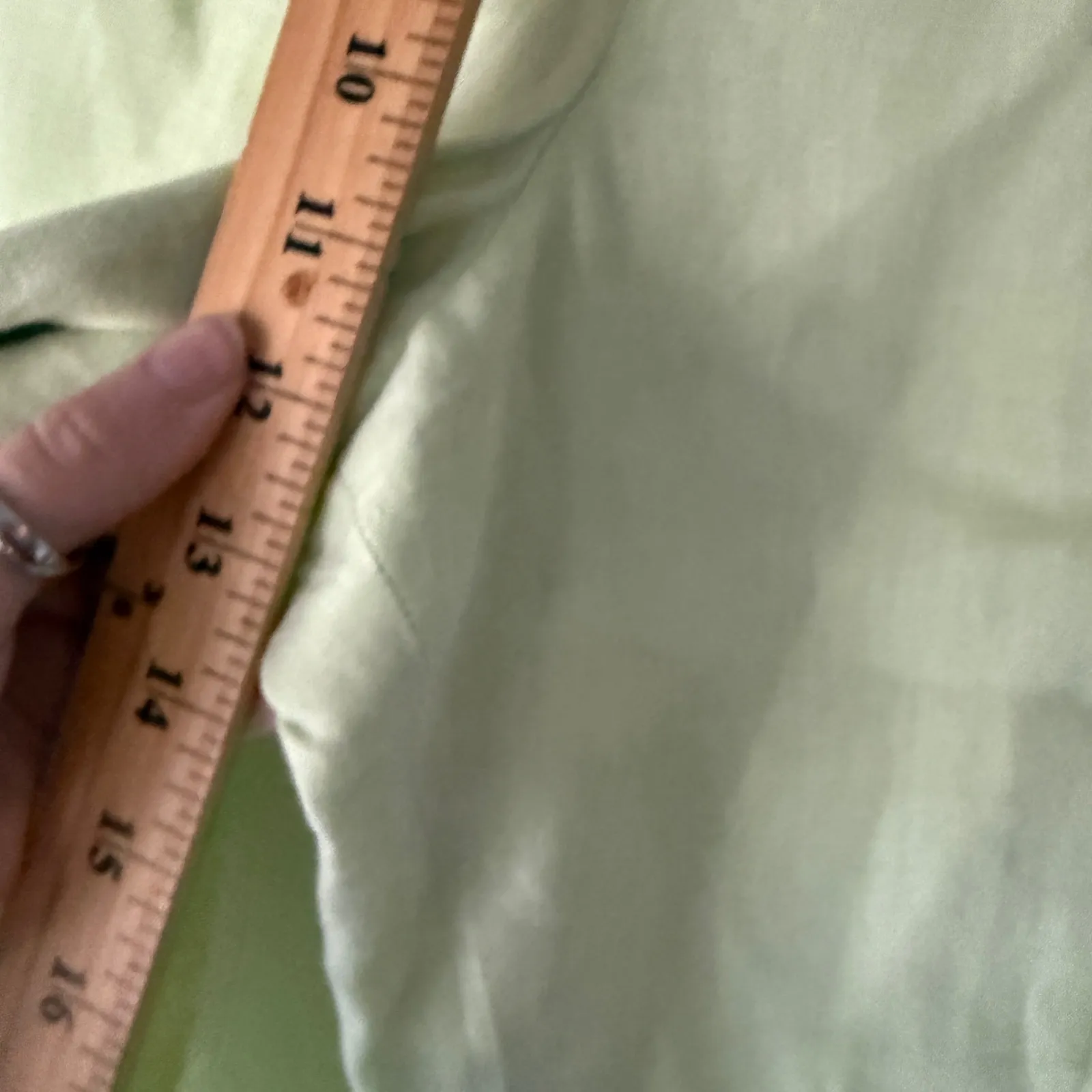 MONDO Y2k Womens Lime Green 100% Linen Wide Leg Pants Size 8 Beach Lagen Artsy - Image 7