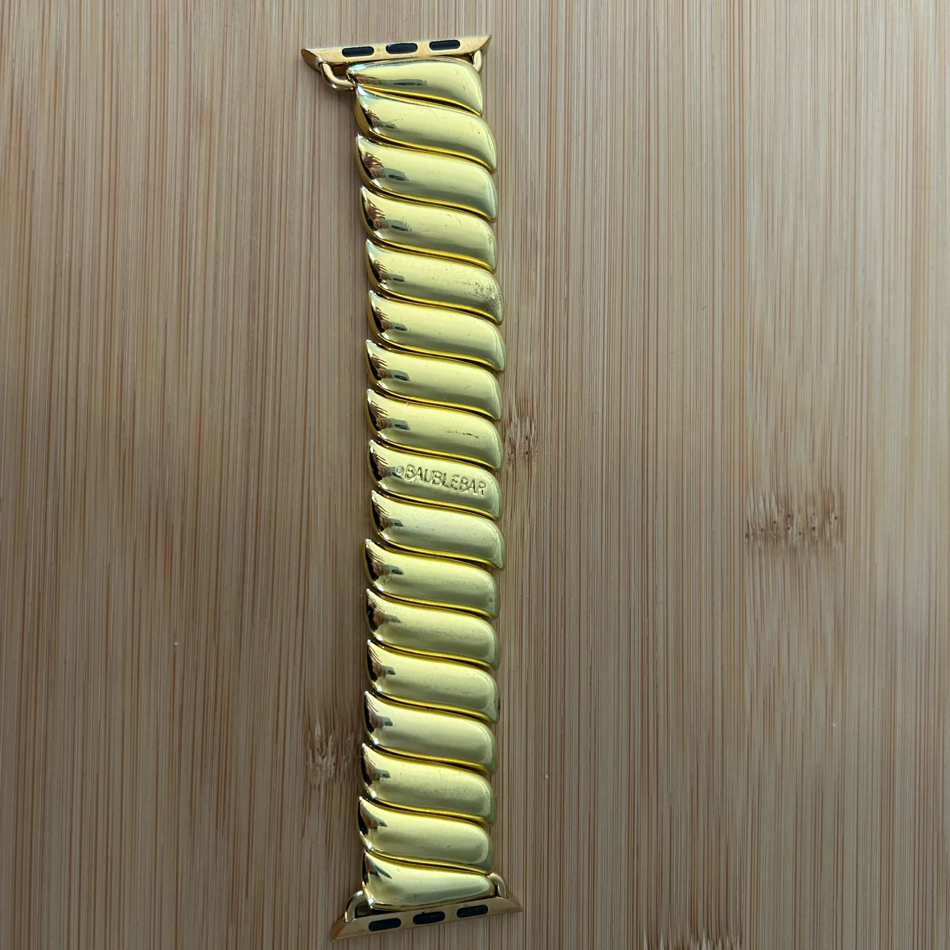 BAUBLEBAR Twisted Metal Apple Watch Band Yellow Gold 38mm - Image 2