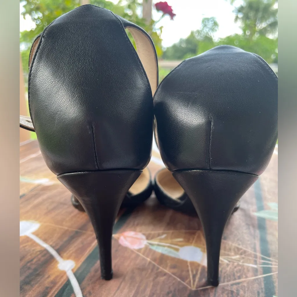 Rebecca Taylor Black Textured Heels - Image 6