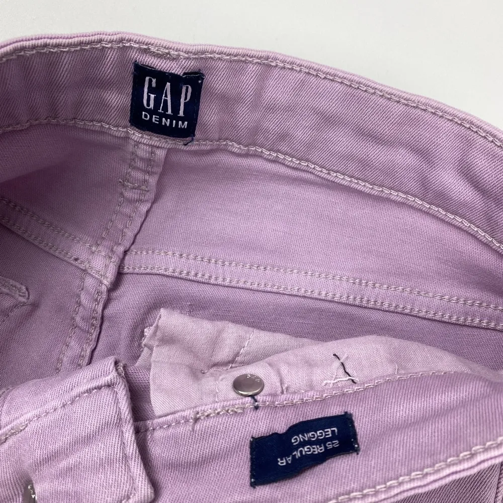 Gap Lavender Hill Light Purple Skinny Ankle Denim Legging Size 25 - Image 5