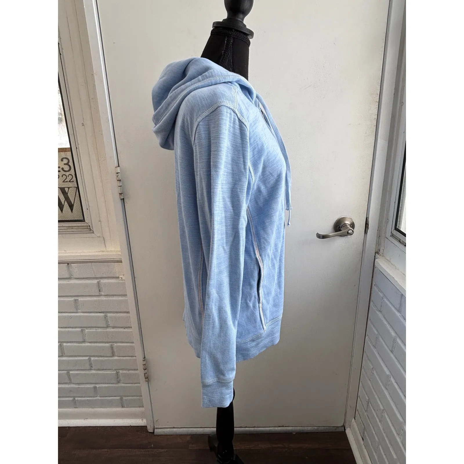 Tommy Bahama Tobago Bay Pima Cotton Tencel Full Zip Hoodie Medium layered - Image 4