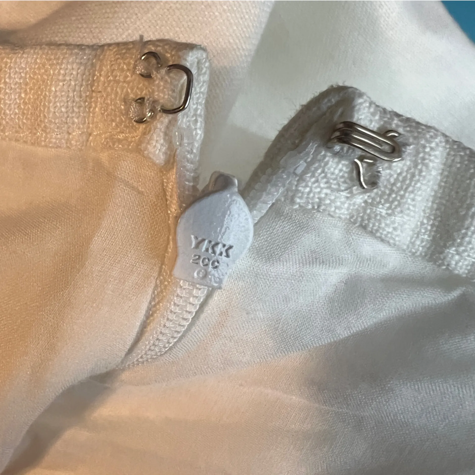 Talbots Size 20 100% Linen Cream Color Lined Skirt Hook & Eye & Zipper Closure - Image 6