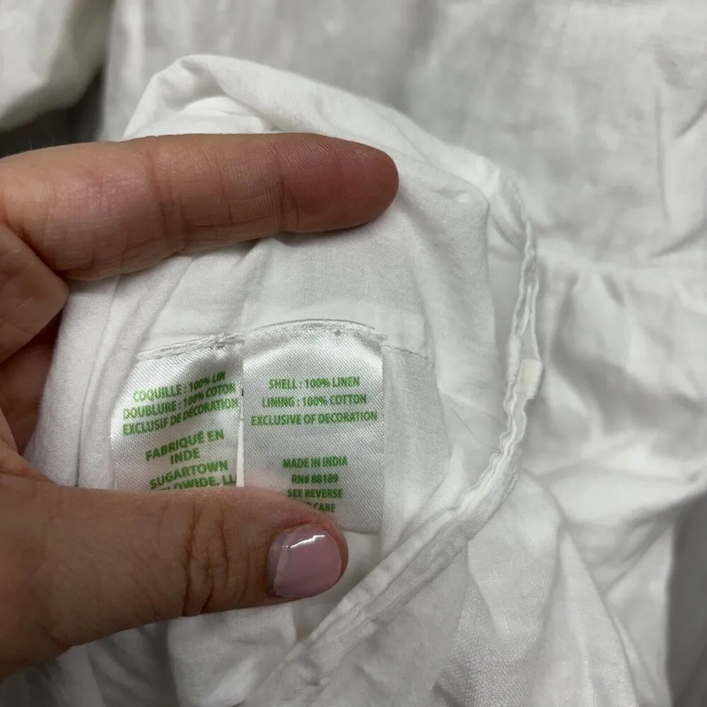 Womens Size 4 Lilly Pulitzer Charlet White Linen Dress - Image 5