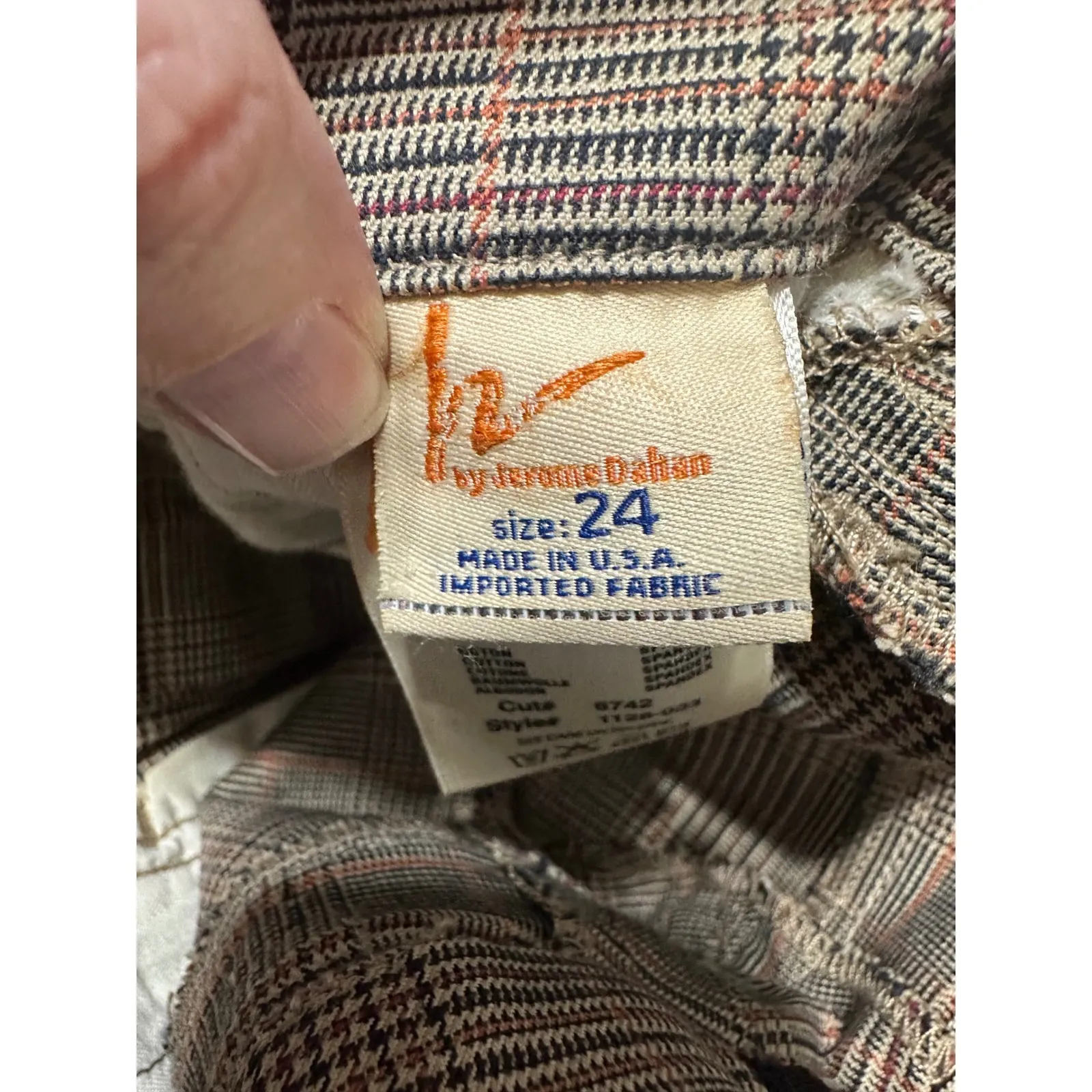 Citizens of Humanity Plaid Bootcut Jeans Womens Size 24 Luxury Denim Made USA - Image 7