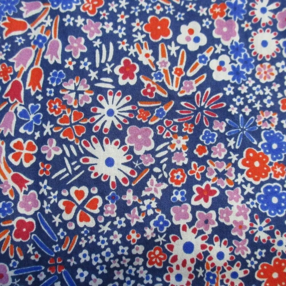 NWT J.Crew Liberty Kayoko in Deep Blue Floral Sleeveless Faux Wrap Dress 4 - Image 4