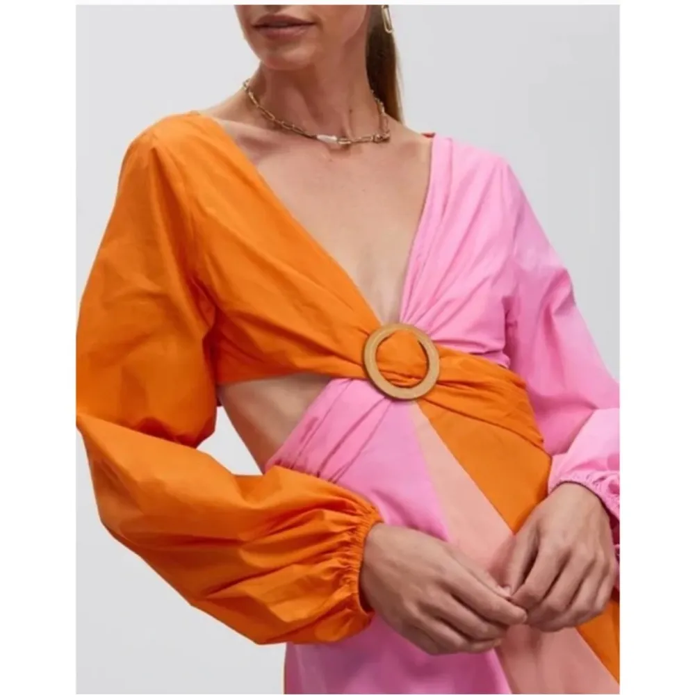 Staud Gulf A -Line Cutout Dress - Image 6