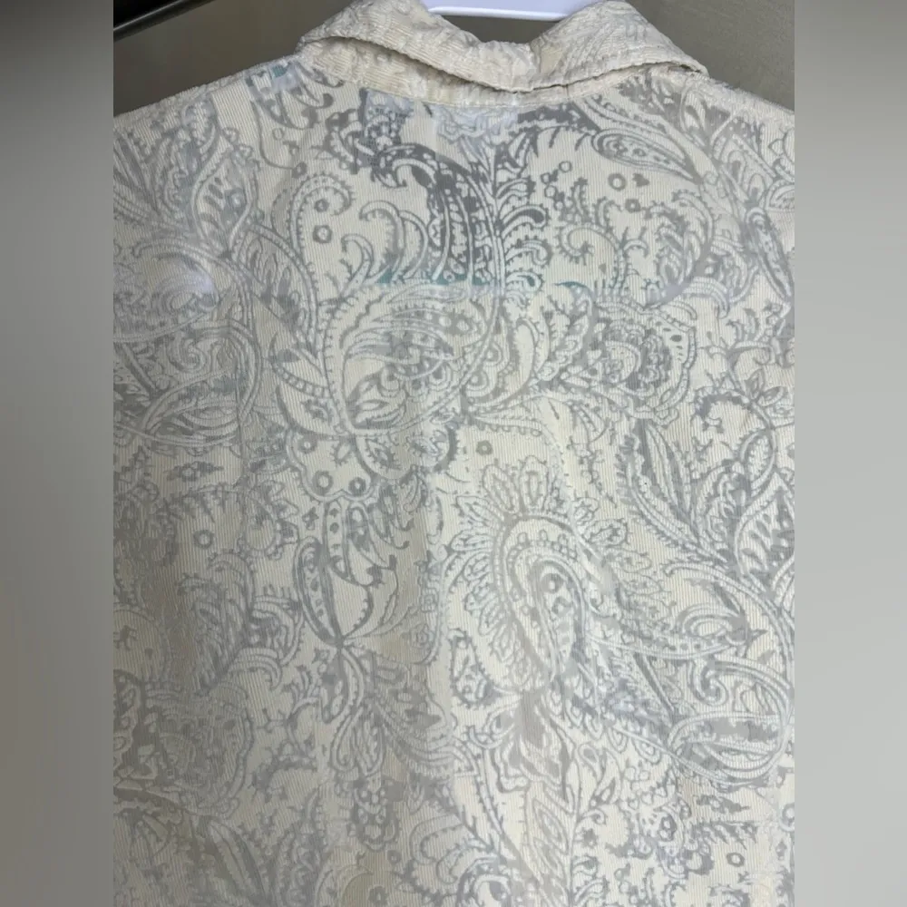 Kim Rogers Womens Size: Petite (PS) Button Up Sheer Shirt, Color : Cream/ivory - Image 4