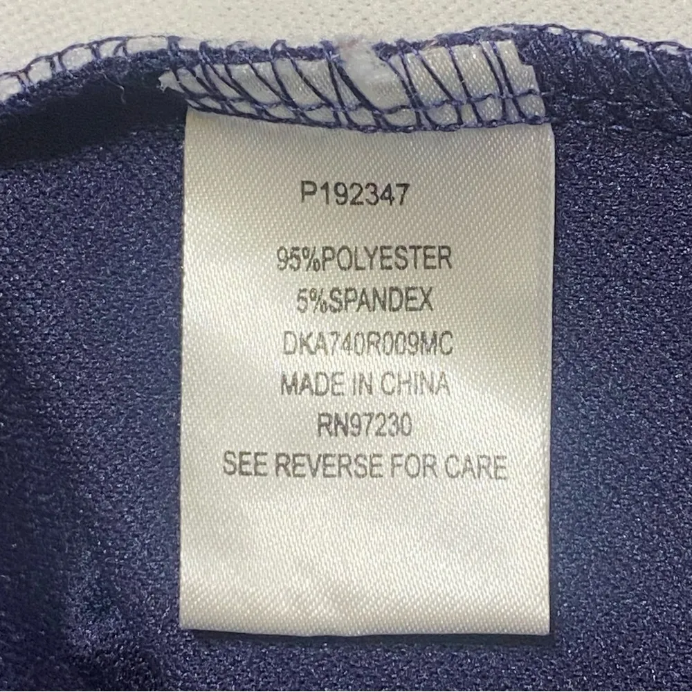 Crave Fame Navy Faux Wrap Bodycon Dress Cocktail Party Size Large - Image 5