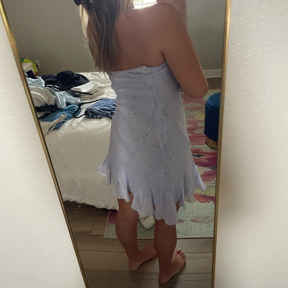 Pepper mayo purple strapless Yolanda mini dress - Image 3