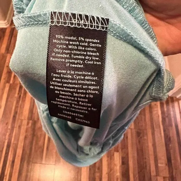 Something Navy Blue Sleeveless Romper Elastic‎ Waist Adjustable Straps Medium - Image 4