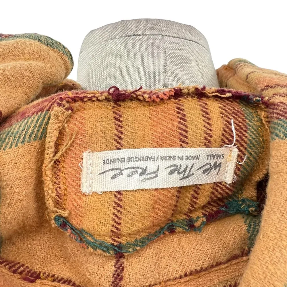 Free People We The Free Kalli Plaid Buttondown Shirt Flannel Tunic Top Small‎ - Image 15