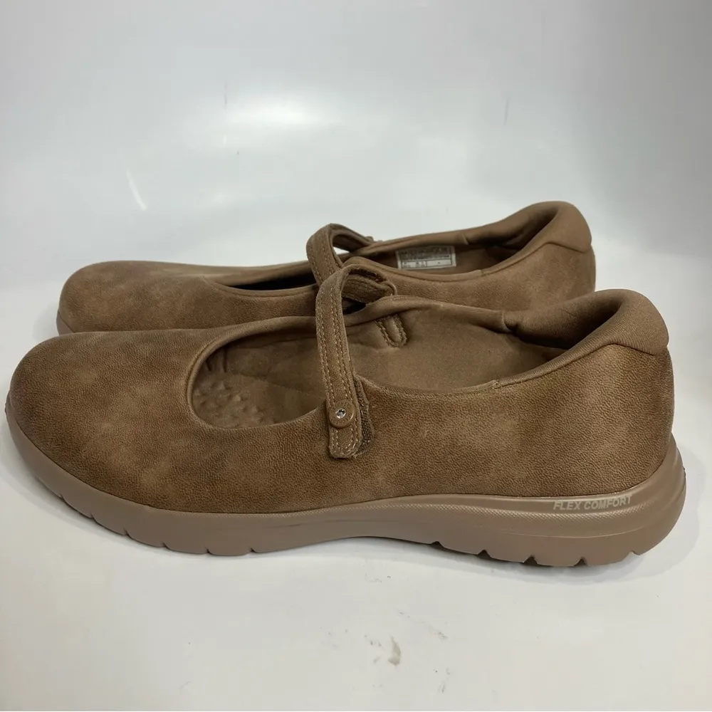 Skechers on the go‎ mary Jane Shoes tan brown women’s size 8.5 comfort shoes - Image 4
