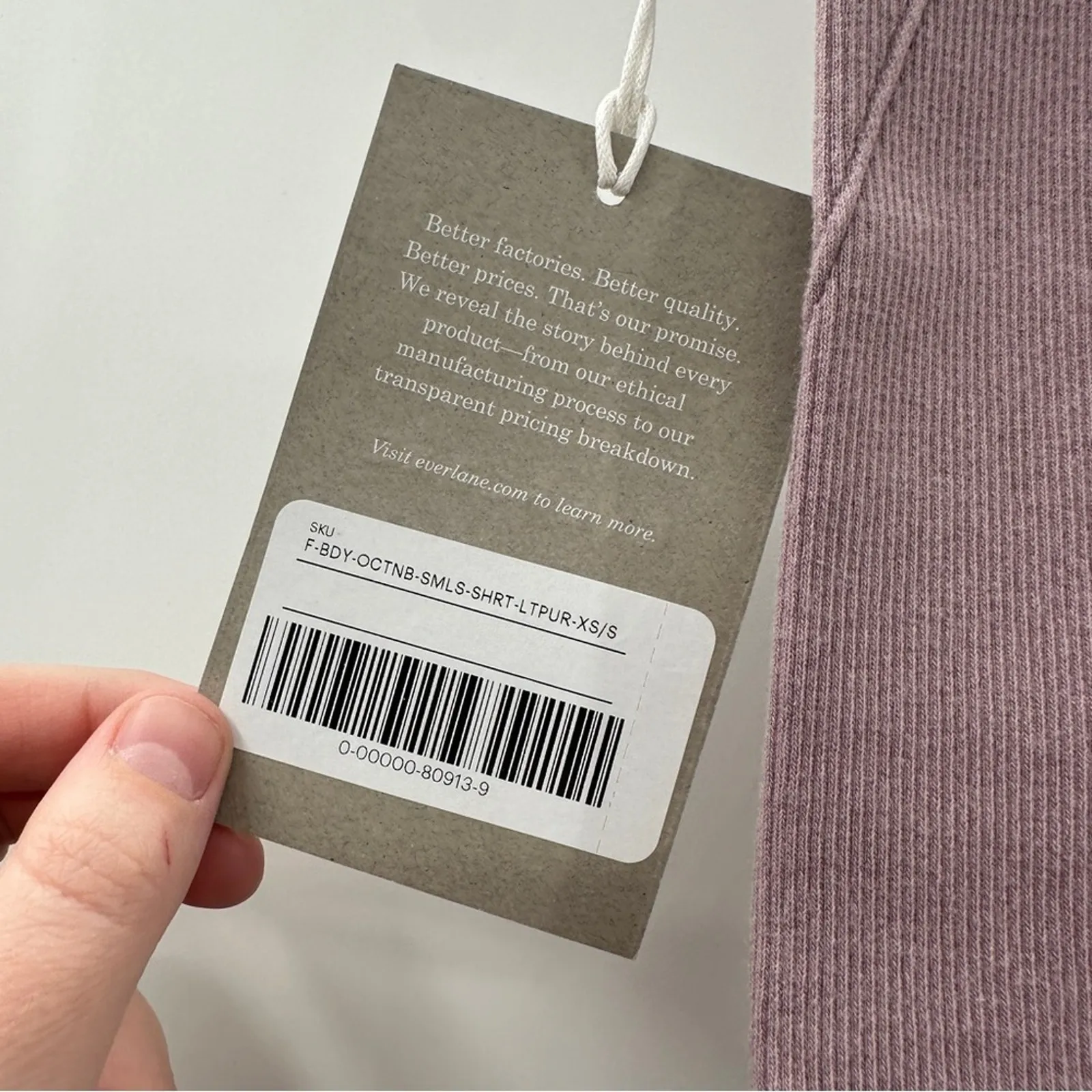 Everlane NWT Seamless High Rise Ribbed Bike Short Women's Sz XS/S Dusty Lavender - Image 10