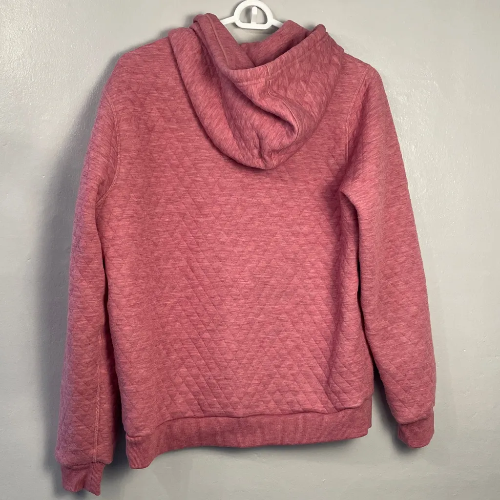 Marine Layer Womens Quilted Pink Hoodie Size Medium - Image 5