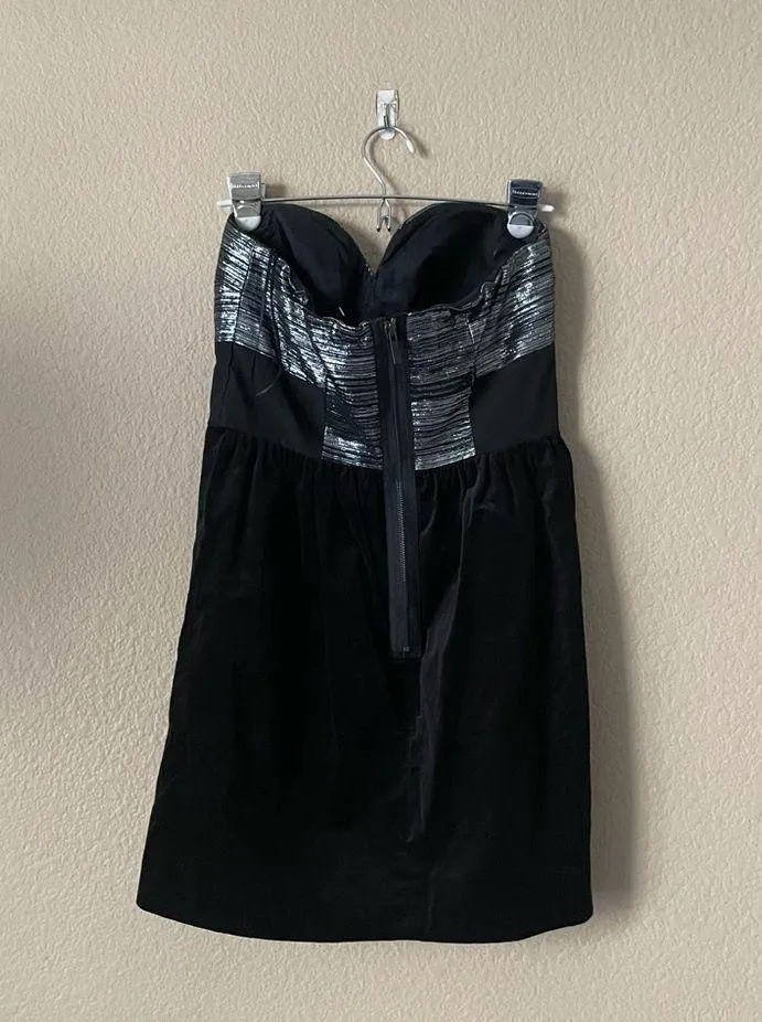 Tibi Black and Silver Velvet Dress - Image 59