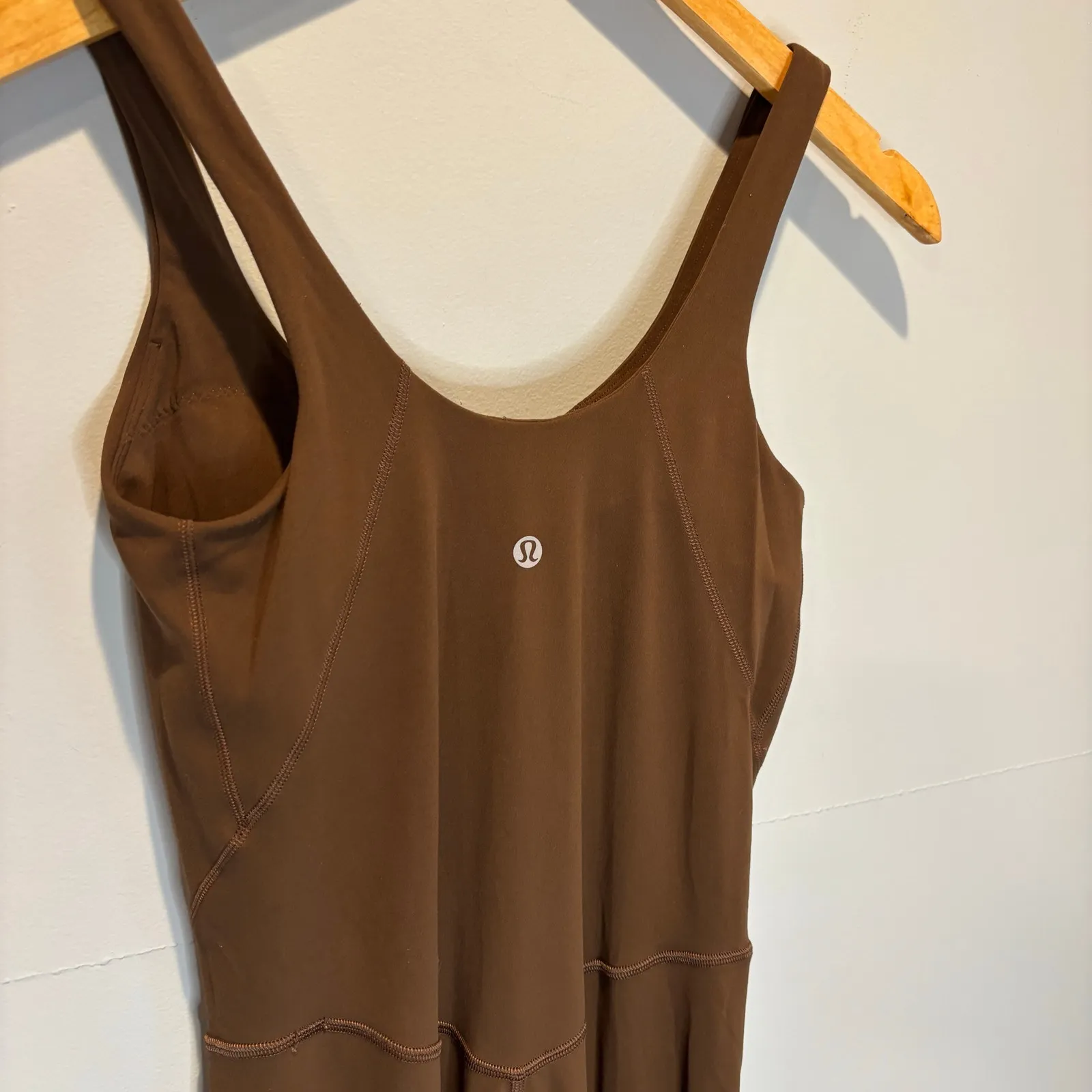 Lululemon Java Brown Align Full Length Bodysuit Jumpsuit - Image 6