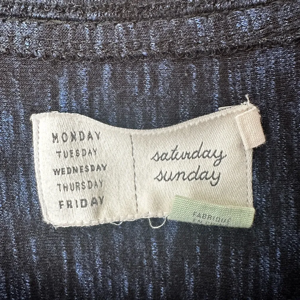 Anthropologie Saturday Sunday Narva Blue Spacedye Swing Dress Size Small - Image 6