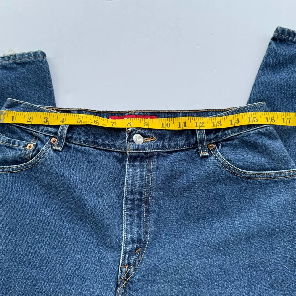 Levi's 550 Classic Relaxed Tapered Leg Dark Blue Jeans 14 Mis M (2003) - Image 6