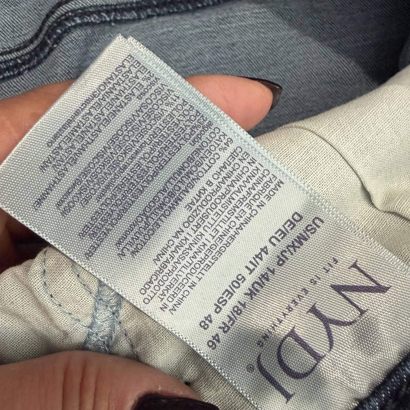 NYDJ‎ Barbara Bootcut Jeans Blue Wash Size 14 - Image 4