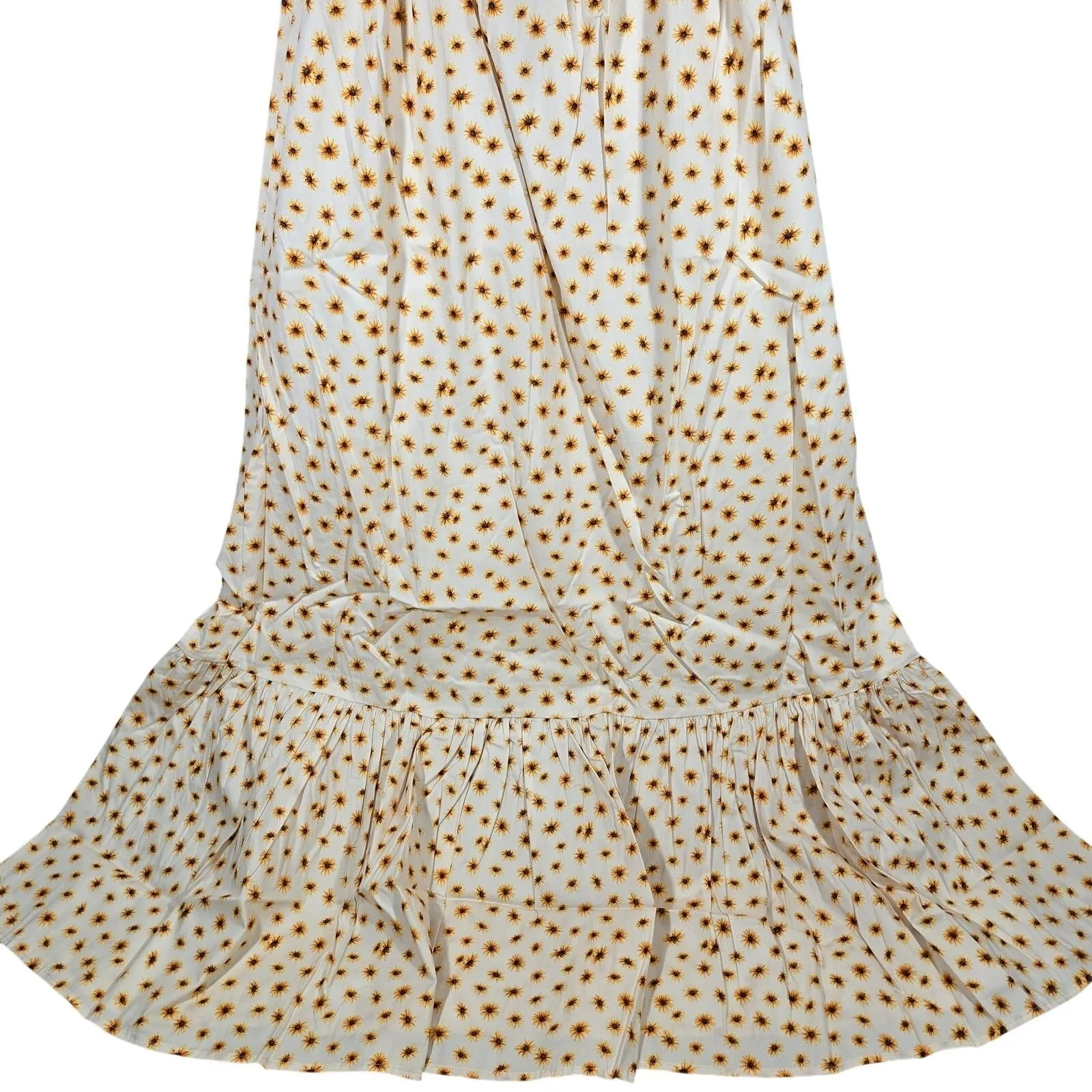 WeWoreWhat Smocked Midi Dress in Ivory‎ Ditsy Daises M NWT - Image 3