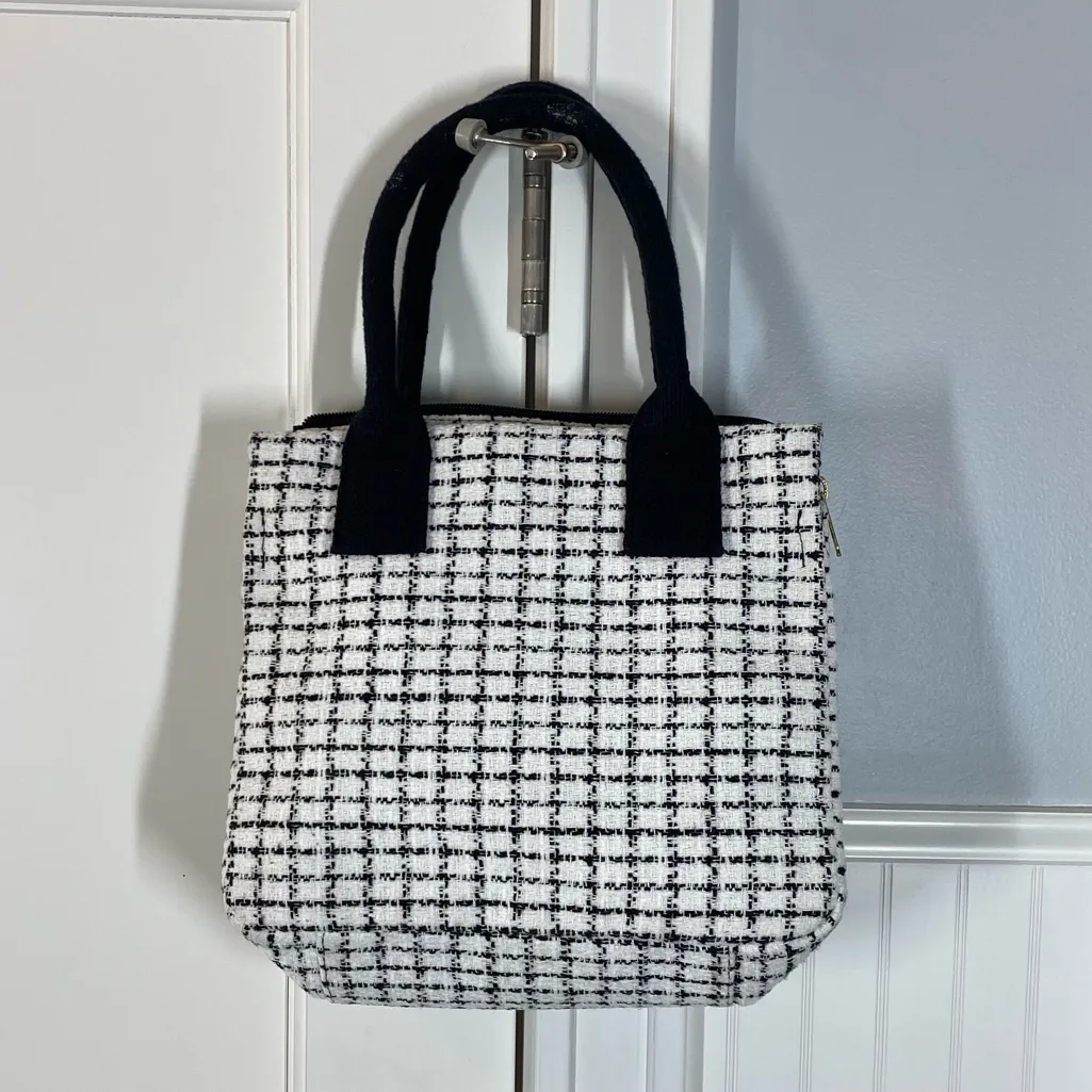 J.Crew Small tweed structured tote‎ bag academia collegiate - Image 2