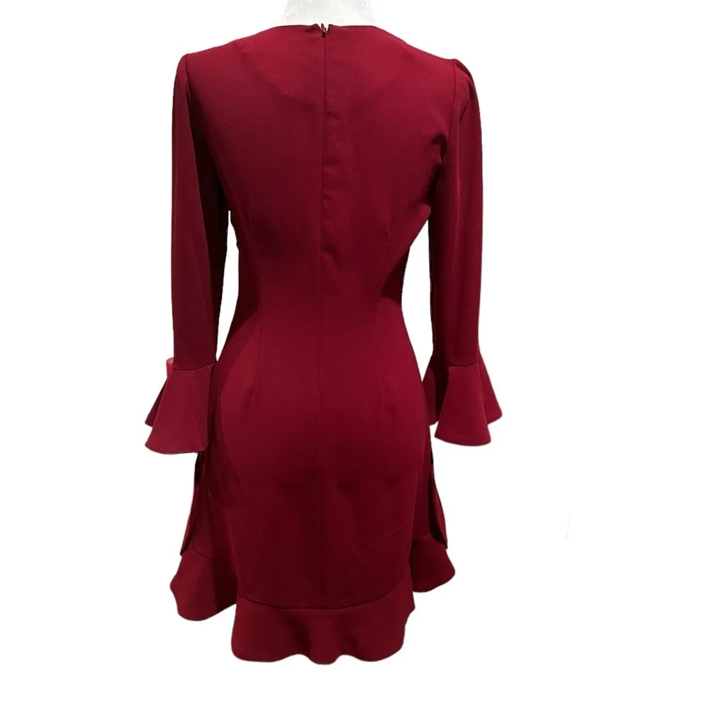 JILL JILLSTUART BELL SLEEVE CURRANT COCKTAIL DRESS 2 - Image 5
