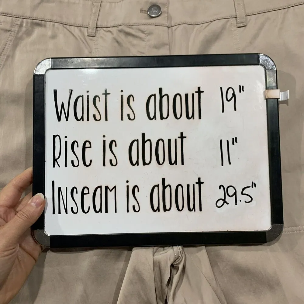 Lafayette 148 New York Size 16 Fulton Champagne Beige Shiny Pant Pockets Women's - Image 11