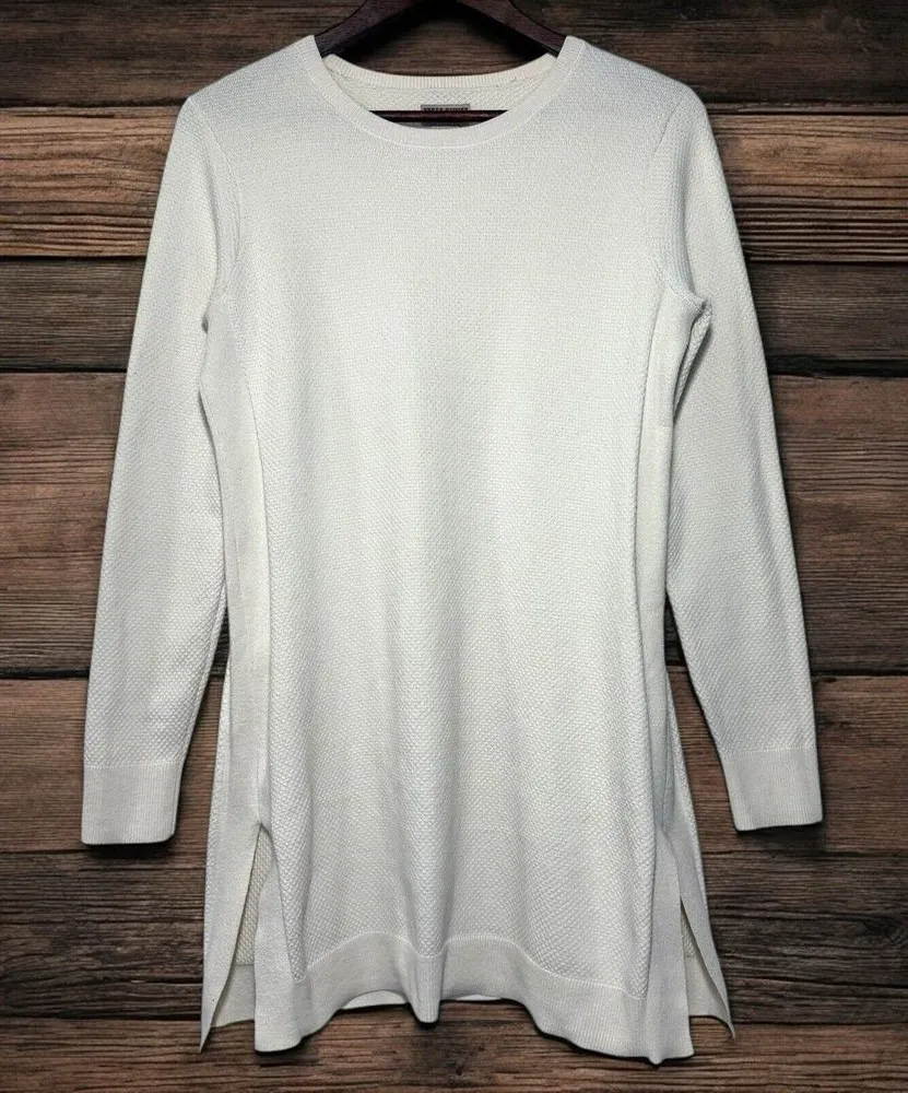 Duluth Trading S'no Sweat M Tunic Sweater Crewneck Side Slits Stretch Coolmax Size undefined - Image 1