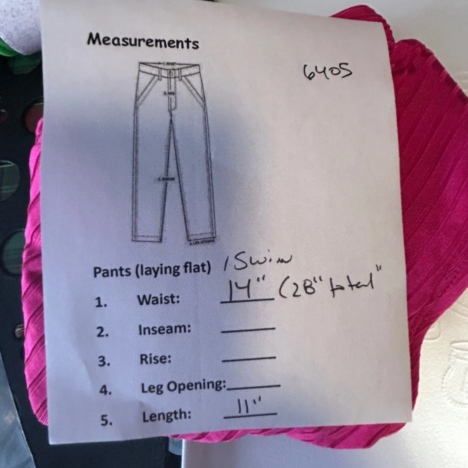 Robin Piccone Ribbed High Waisted Bikini Bottoms Fuchsia Pink Knot Front Size M - Image 7