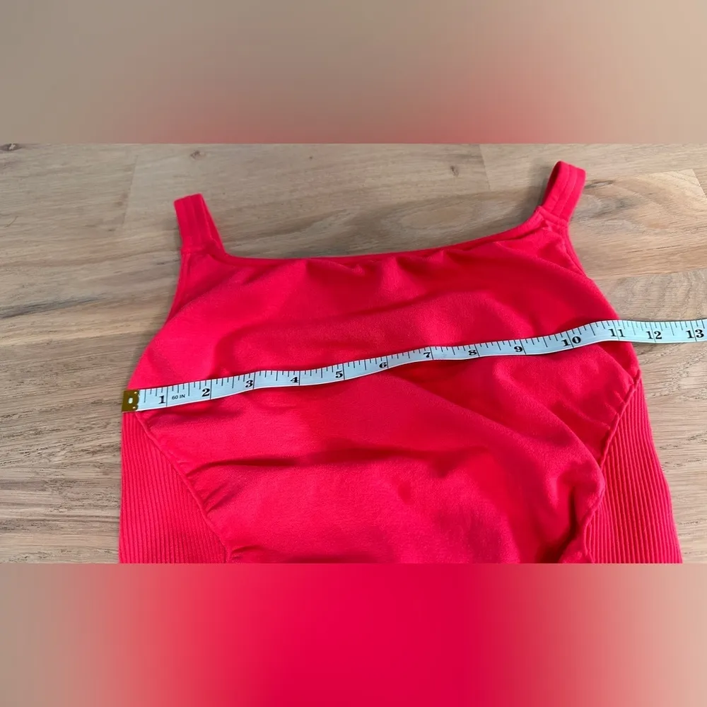 Free People Good Karma High Nieck Runsie Strawberry Spritz sz Medium Large NWOT - Image 7