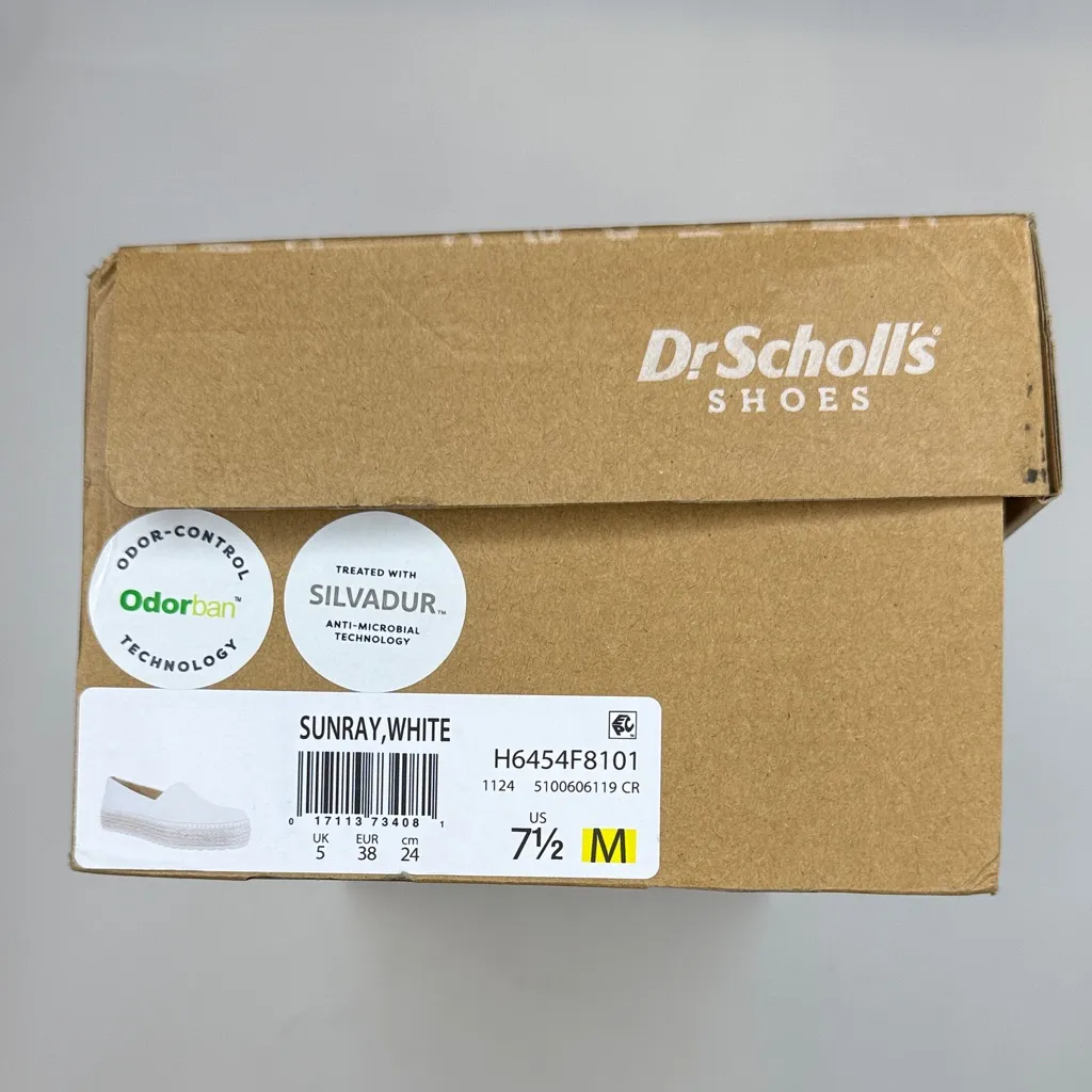 Dr. Scholl's Women's Sunray Espadrilles- White Canvas- Size 7.5 - Image 6