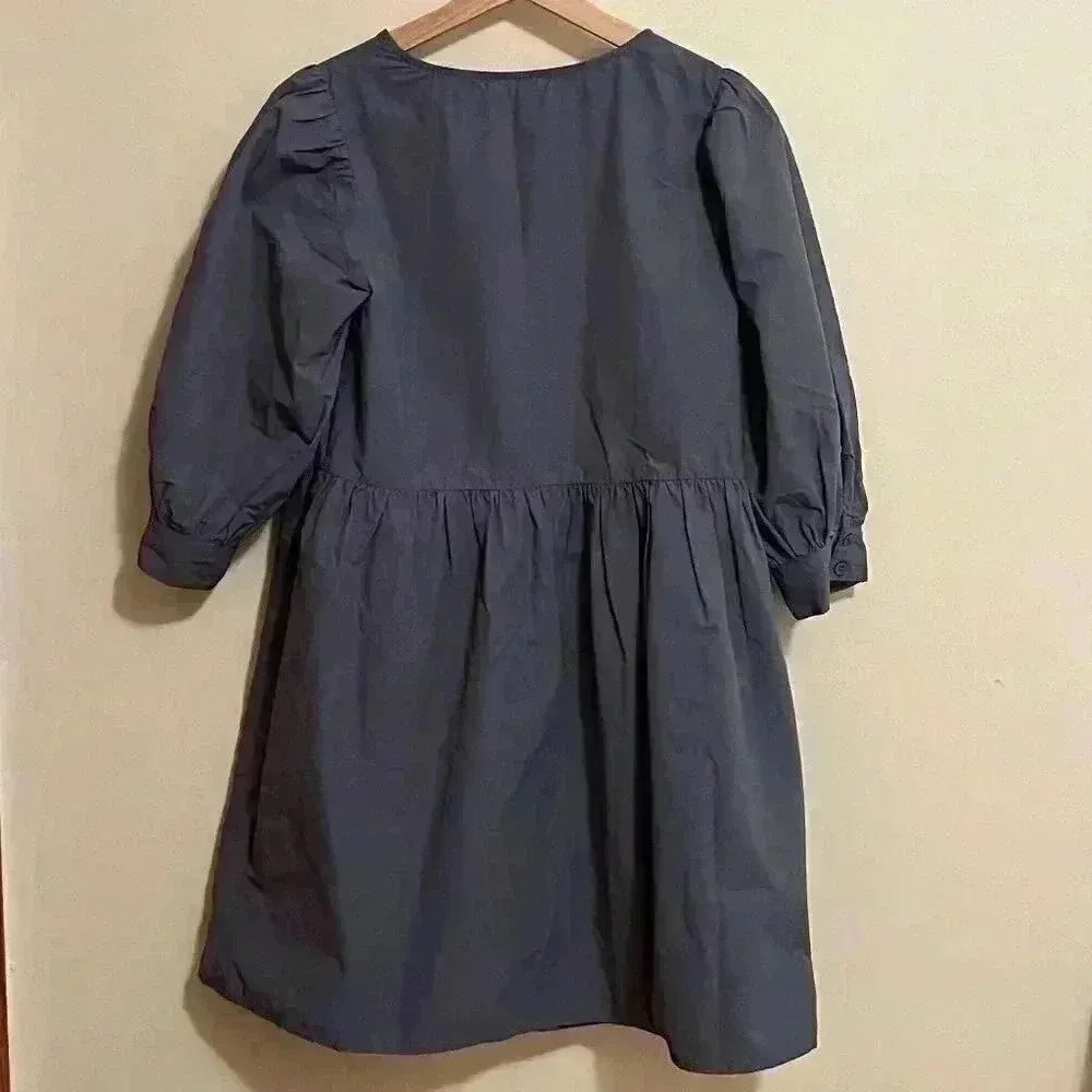 NWOT Tuckernuck Pomander Place Lizzie Puff Sleeve Mini Dress Blue Size XS - Image 4