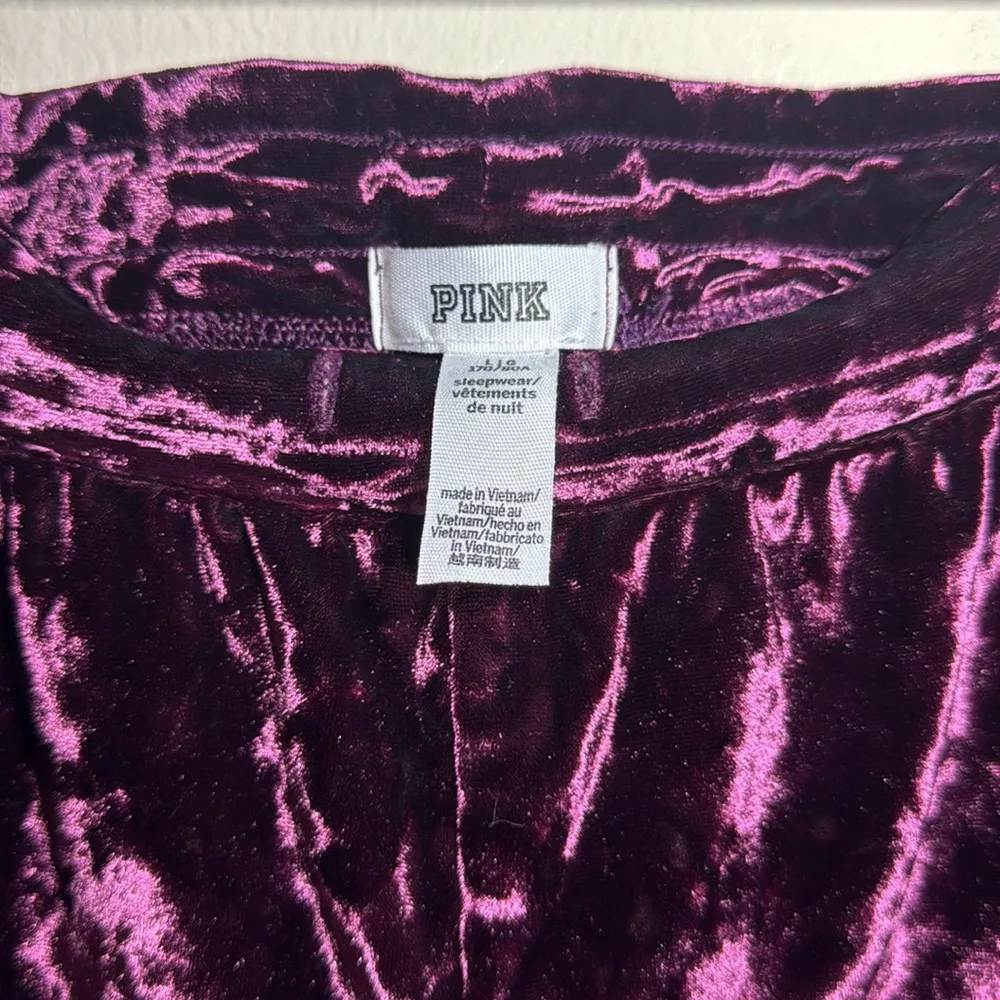 Pink velvet booty shorts Purple Size L - Image 4