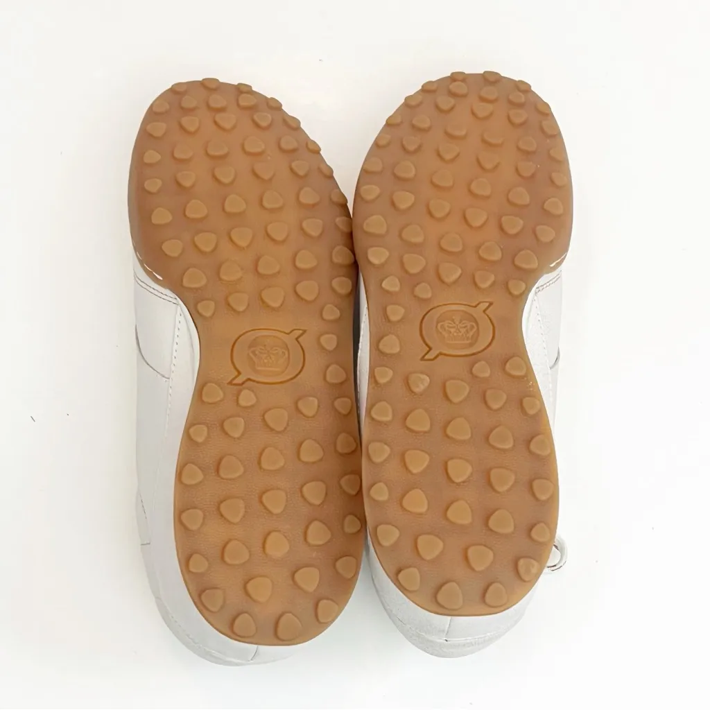 BORN Alma Leather Cream Textured Gum Sole Lace Up Sneakers Women’s Size 8.5 White - Image 5