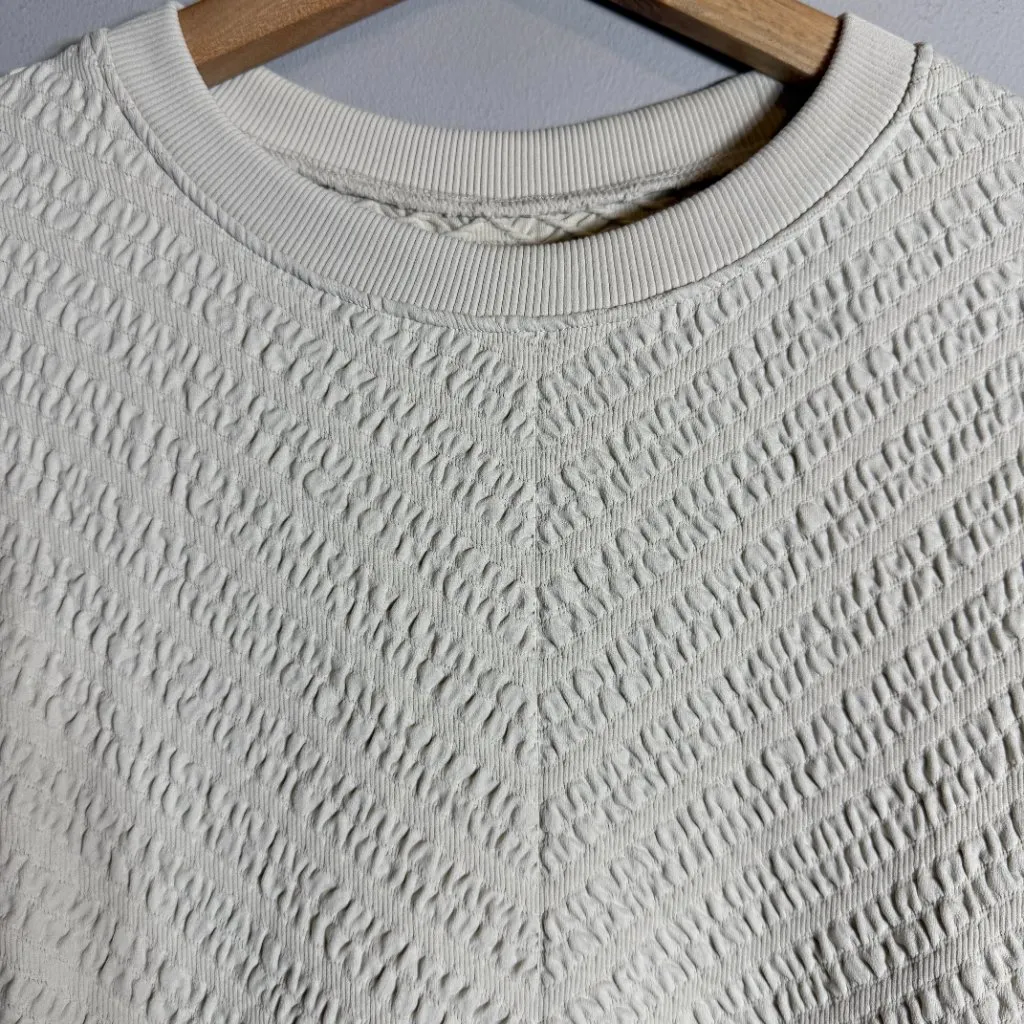 Free People Gabby Seamless Midi Dress Womens XS/S Ivory Wet Plaster Textured NWT - Image 9