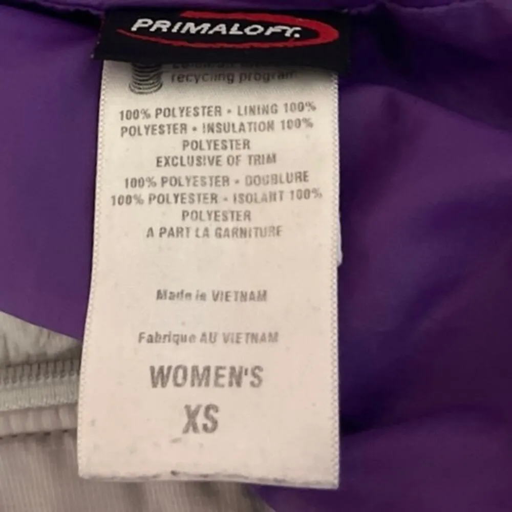 Patagonia Nano Puff Silver Gray Zip Up Quilted High Neck Puffer Coat Jacket XS - Image 5