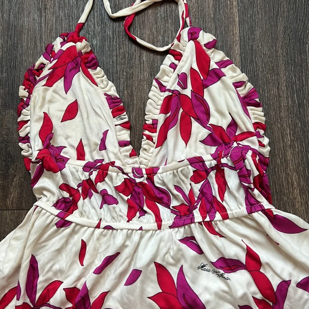 MARA HOFFMAN Floral Print Mini Dress - Image 2