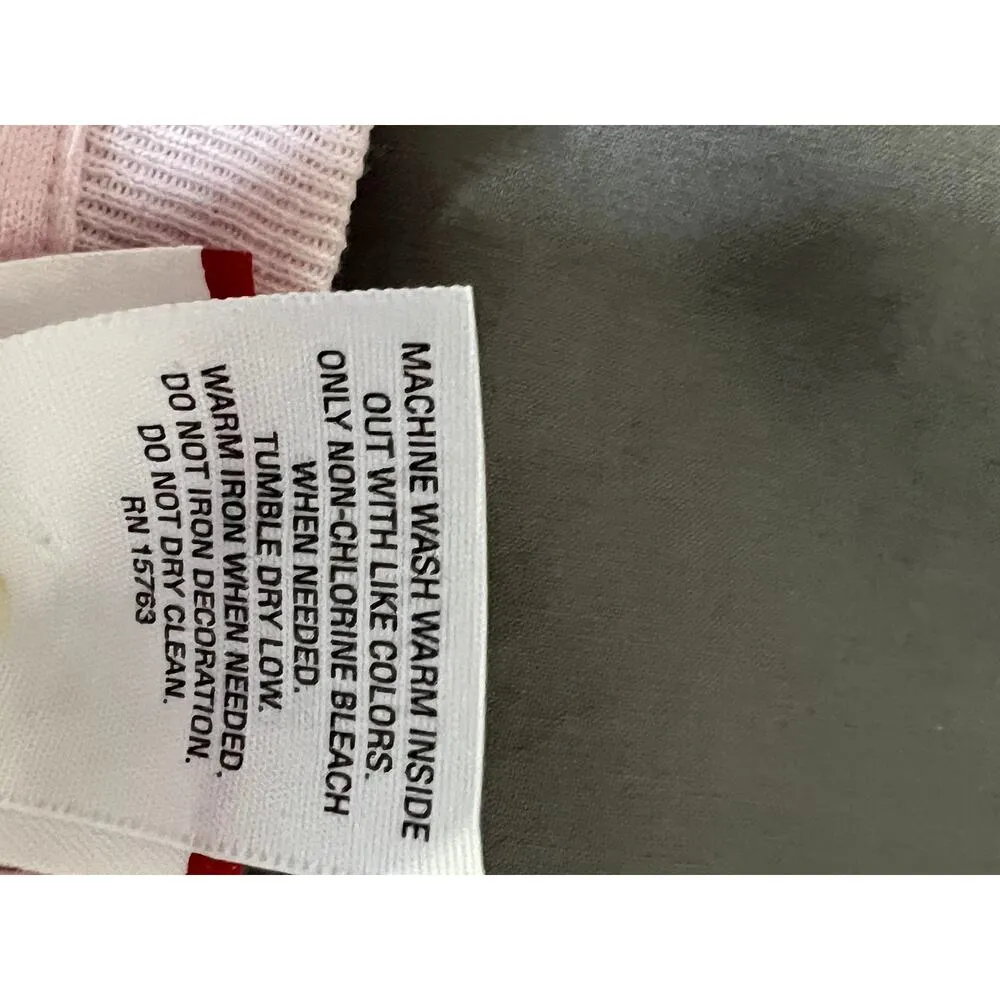 Sonoma womens size L T-shirt pink America flip-flops July 4th summer cotton - Image 6