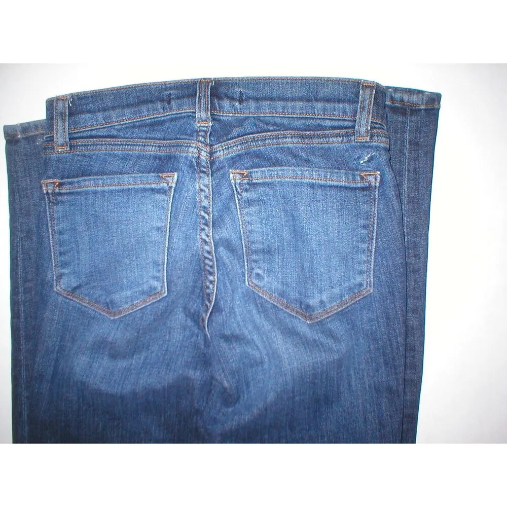 New Designer J Brand Womens Jeans Skinny Distressed 24 Designer Soft USA Dark - Image 3